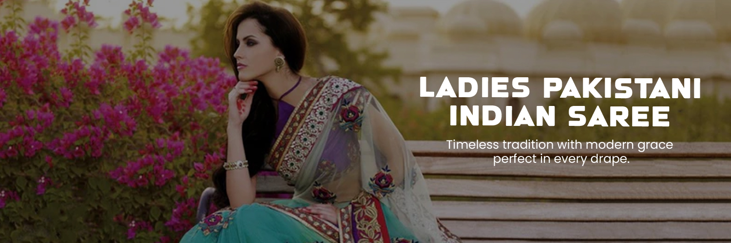 Ladies Pakistani Indian Saree Web Banner's